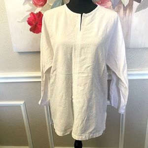 White Long Sleeve Top || Size XXL